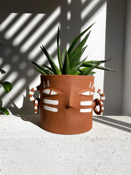 NOODLE  TERRA  // Seramik Saksı • Vazo